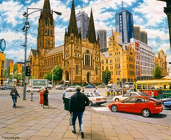  Gallery Melbourne on Australian Paintings   Melbourne City Paintings  Pictures  Images